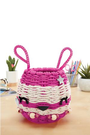 Набор для плетения корзинки ALEX. Цвет: розовый