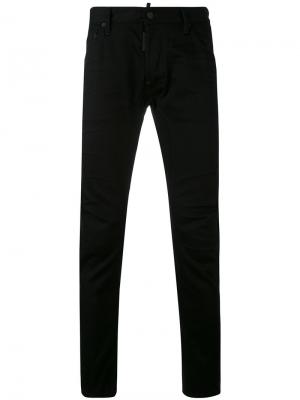Зауженные джинсы Dsquared2. Цвет: чёрный