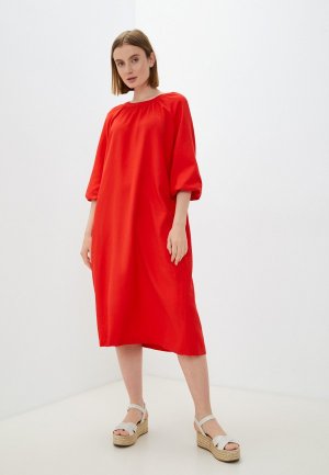Платье Baon. Цвет: красный