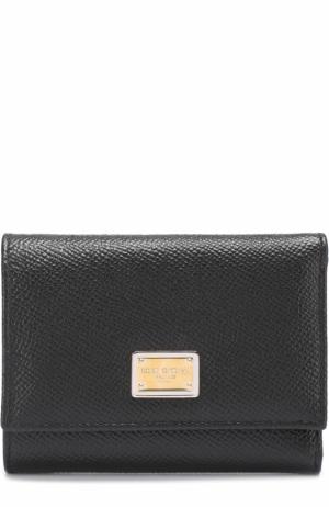Кожаный кошелек Dolce & Gabbana. Цвет: черный