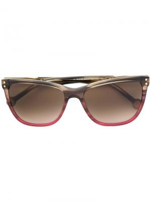 Солнцезащитные очки в квадратной оправе Carolina Herrera. Цвет: серый