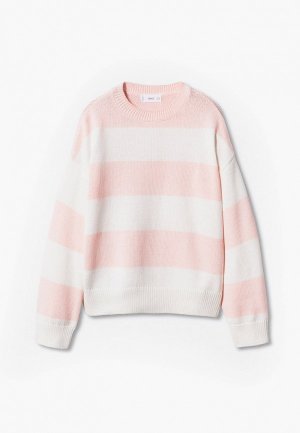 Джемпер Mango Kids. Цвет: розовый