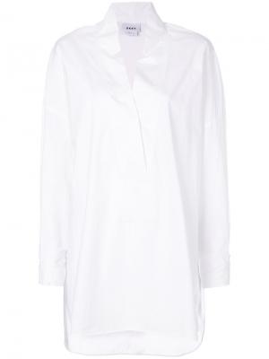 Классическая рубашка-туника DKNY. Цвет: белый