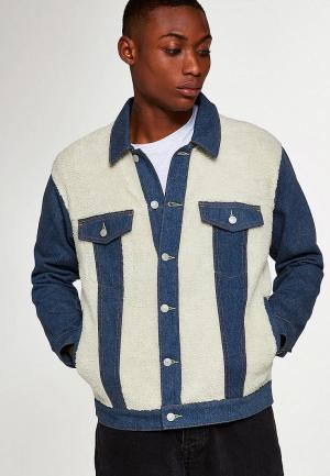 Куртка джинсовая Topman. Цвет: разноцветный