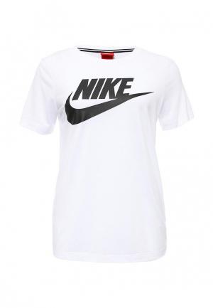 Футболка Nike. Цвет: белый