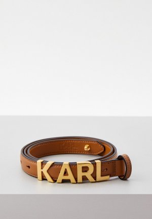 Ремень Karl Lagerfeld. Цвет: коричневый
