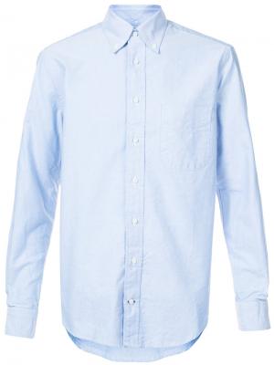 Классическая рубашка Gitman Vintage. Цвет: синий
