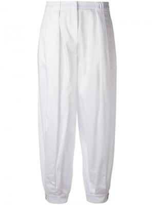 Зауженные брюки Jil Sander Navy. Цвет: белый