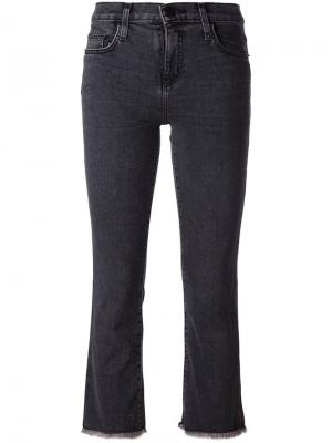 Укороченные джинсы Current/Elliott. Цвет: серый