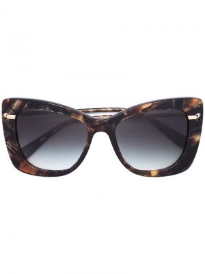 Солнцезащитные очки Clara Derek Lam. Цвет: коричневый
