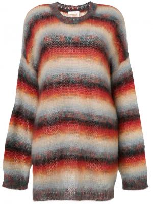 Полосатый свободный свитер Chloé. Цвет: многоцветный