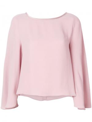 Блузка-кейп Giorgio Armani. Цвет: розовый и фиолетовый