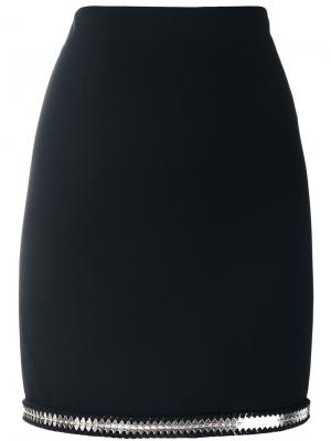 Мини-юбка с отделкой монетами Dsquared2. Цвет: чёрный