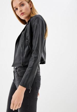 Куртка кожаная Liu Jo. Цвет: черный