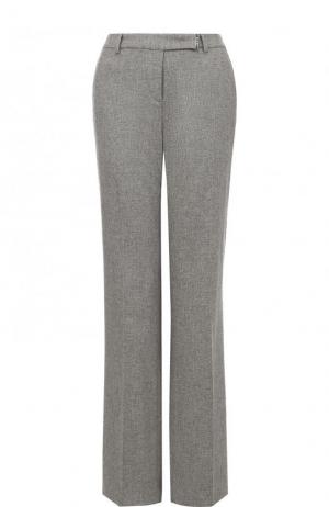 Расклешенные кашемировые брюки со стрелками Loro Piana. Цвет: светло-серый