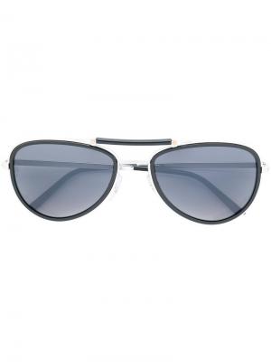 Солнцезащитные очки Santos De Cartier. Цвет: металлический