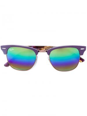 Солнцезащитные очки Clubmaster Ray-Ban. Цвет: розовый и фиолетовый