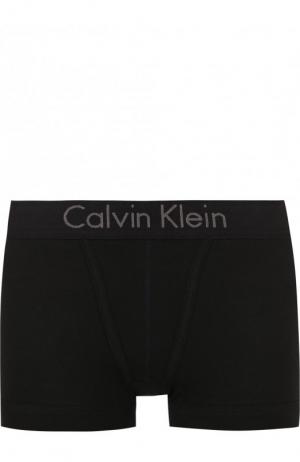 Хлопковые шорты с логотипом бренда Calvin Klein Underwear. Цвет: черный