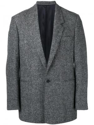 Пиджак свободного кроя на одной пуговице E. Tautz. Цвет: серый