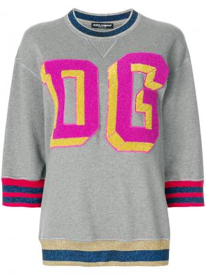 Толстовка DG Millennials Dolce & Gabbana. Цвет: серый