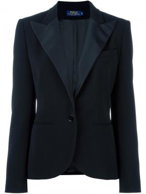 Пиджак на одну пуговицу Polo Ralph Lauren. Цвет: чёрный