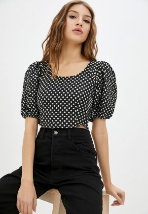 Топ Free People. Цвет: черный