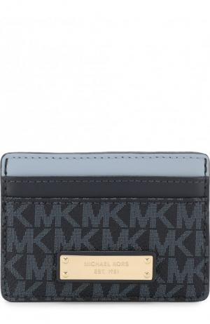 Футляр для кредитных карт с принтом логотипом бренда MICHAEL Kors. Цвет: голубой
