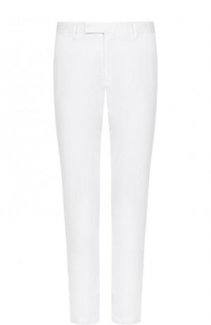 Хлопковые брюки прямого кроя Polo Ralph Lauren. Цвет: белый
