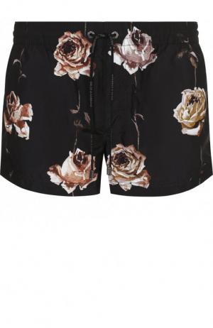 Плавки-шорты с принтом Dolce & Gabbana. Цвет: черный