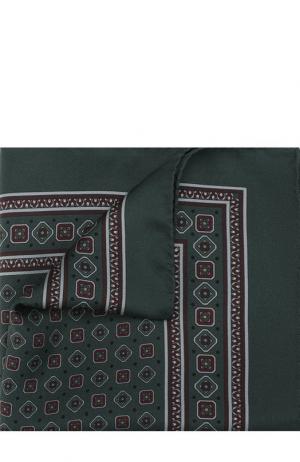 Шелковый платок с принтом Dolce & Gabbana. Цвет: зеленый