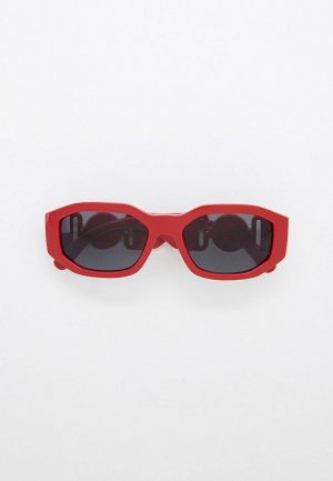 Очки солнцезащитные Versace. Цвет: красный