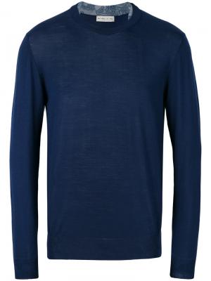 Crew neck sweater Etro. Цвет: синий