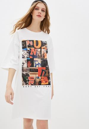 Платье DKNY. Цвет: белый