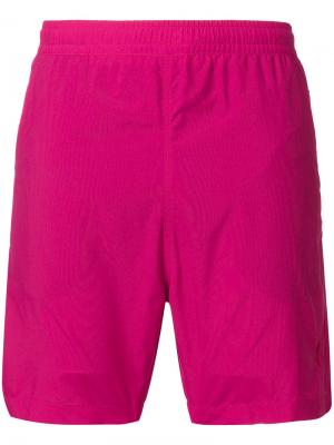 Классические пляжные шорты Ami Alexandre Mattiussi. Цвет: розовый и фиолетовый