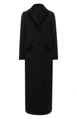 Кашемировое пальто с отложным воротником Kiton. Цвет: черный