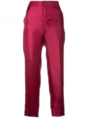 Укороченные брюки F.R.S For Restless Sleepers. Цвет: розовый и фиолетовый
