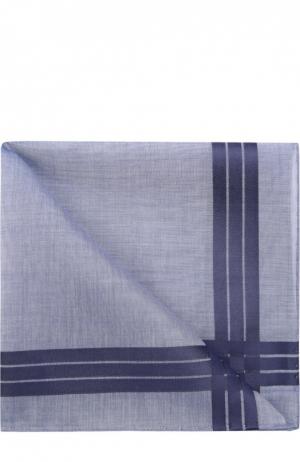 Хлопковый платок с отделкой Simonnot-Godard. Цвет: темно-синий