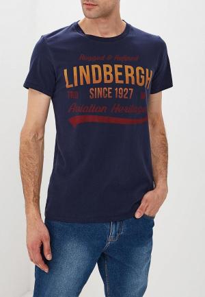 Футболка Lindbergh. Цвет: синий