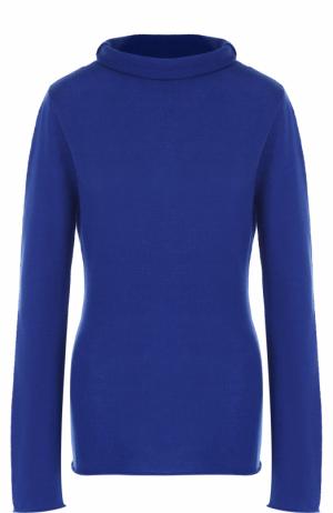 Приталенный шерстяной свитер Tegin. Цвет: голубой