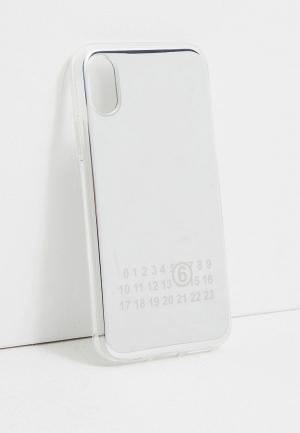 Чехол для iPhone MM6 Maison Margiela. Цвет: серебряный