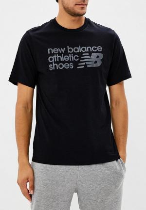 Футболка New Balance. Цвет: черный