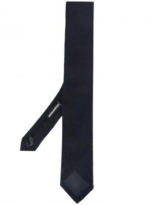 Фактурный галстук Dsquared2. Цвет: синий
