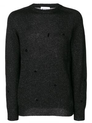 Пуловер с отделкой металлик Dondup. Цвет: чёрный