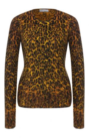 Пуловер с круглым вырезом и принтом Paco Rabanne. Цвет: коричневый