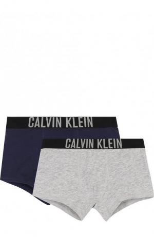 Комплект из двух хлопковых боксеров Calvin Klein Underwear. Цвет: серый