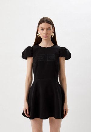 Платье Elisabetta Franchi. Цвет: черный
