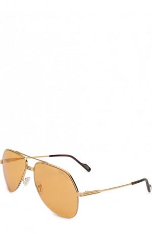 Солнцезащитные очки Tom Ford. Цвет: золотой