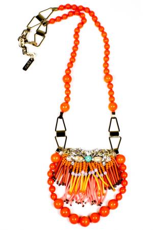 Ожерелье RADA. Цвет: оранжевый