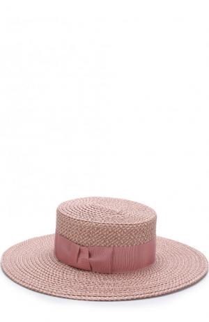 Шляпа с лентой Eric Javits. Цвет: светло-розовый