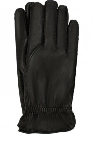 Кожаные перчатки Loro Piana. Цвет: черный